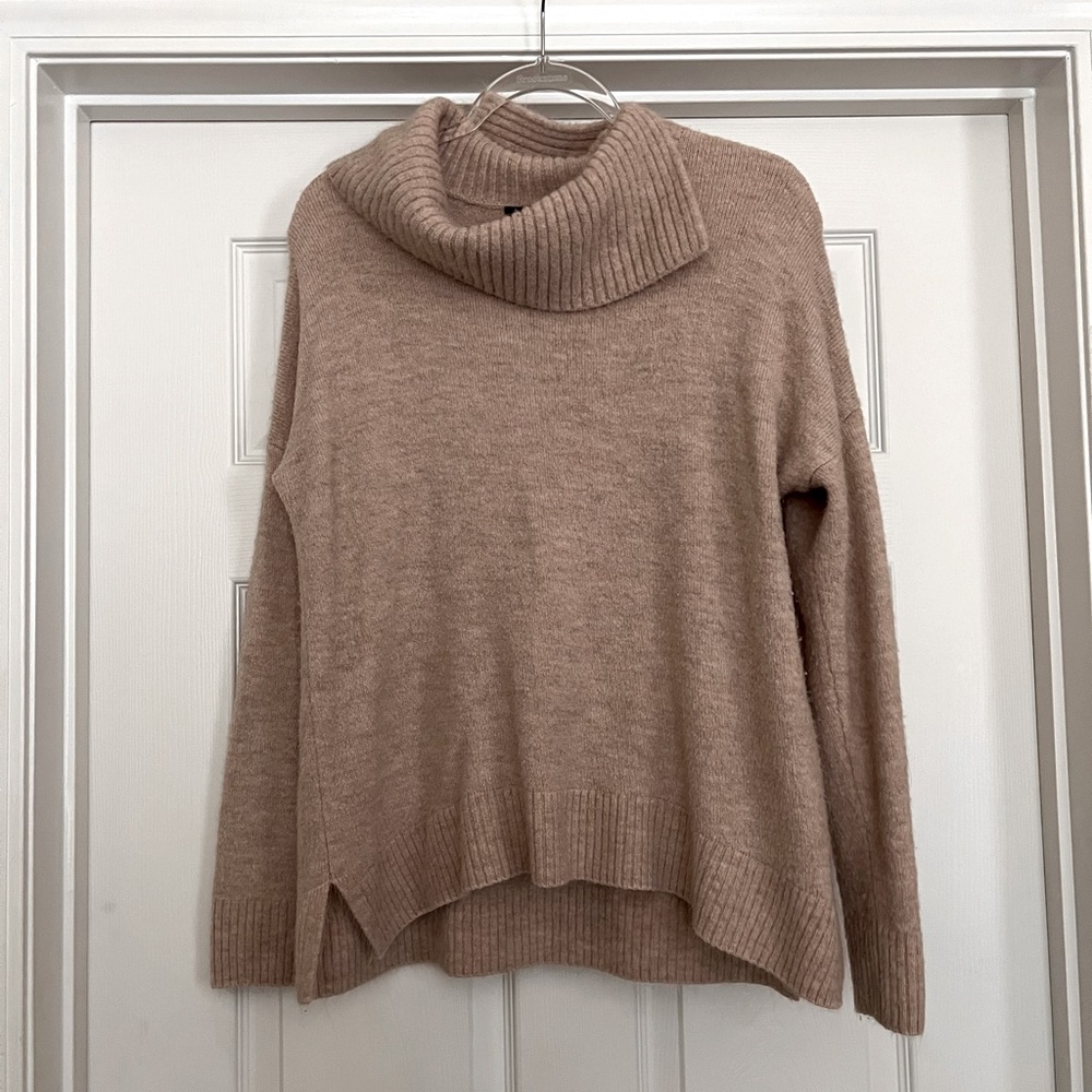 Beautiful tan long sleeve turtle neck